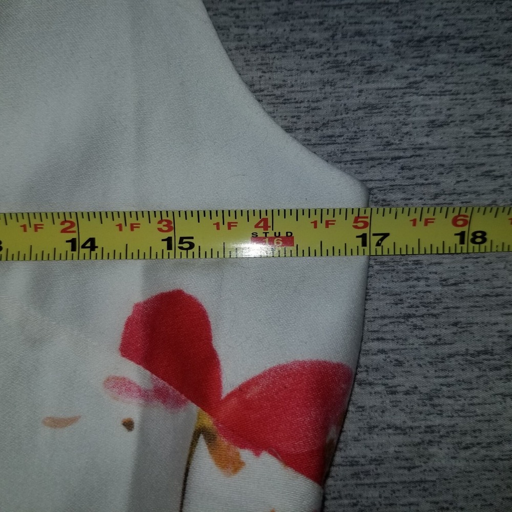 Chadwick's Of Boston Floral Sheath Dress 8 Sleeveless 100% Cotton Spring Garden - Picture 5 of 8